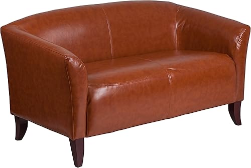 Vista 3 de Flash Furniture HERCULES Imperial Series Cognac LeatherSoft Loveseat
