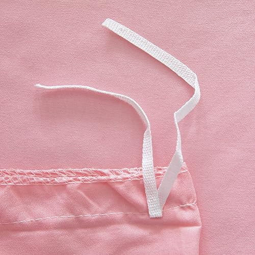 Miniatura 8 de Juego de funda de edredón rosa individual, 100% microfibra lavada, juego de ropa de cama rosa de 3 piezas, funda de edredón sólida con 2 fundas de