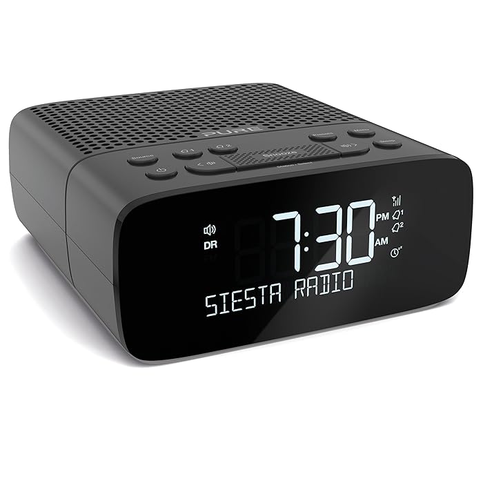 Buy Pure Siesta S2 DAB+/DAB/FM Digital Radio Alarm Clock Bedside