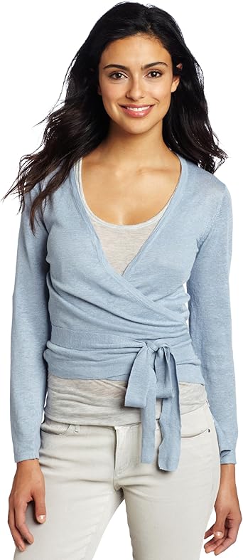 Womens wrap sweater top Outlet