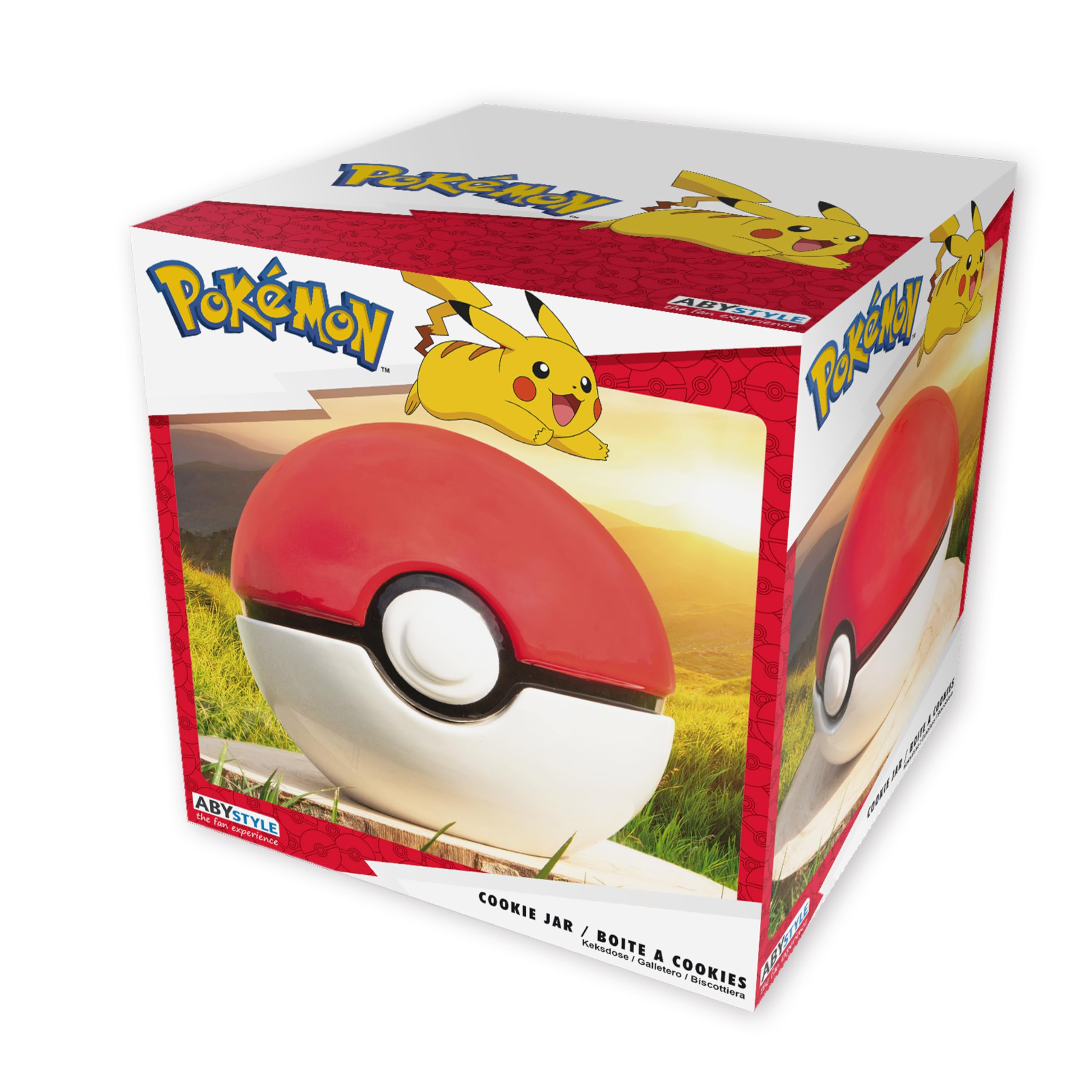 ABYSTYLE Tarro de cerámica para galletas Pokémon Pokéball