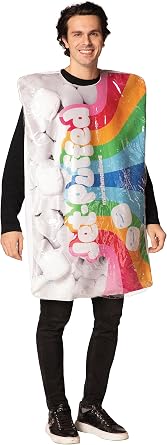 Rasta Imposta Kraft Jet-Puff Marshmallows Costume Mens Womens Candy Dress Up Cosplay Halloween Costumes, Adult One Size