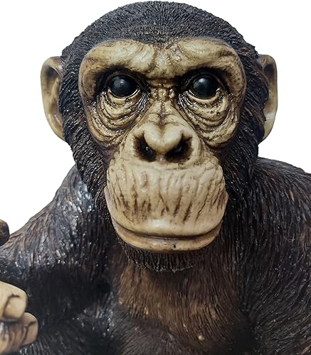 DROPCUYUZbiz Figura de mono grande sentado escultura decorativa de calidad para oficina en casa