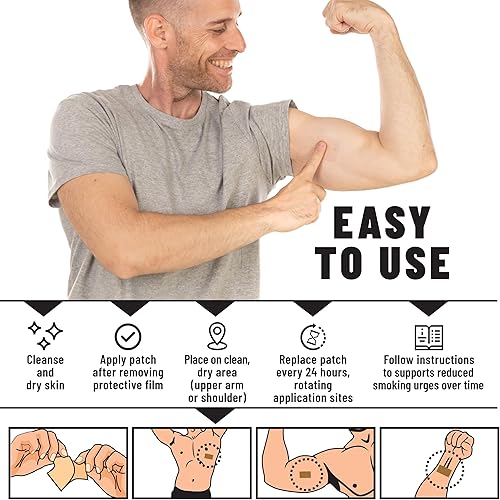 Miniatura 5 de Parches de hierbas antihumo transparentes 7 mg Parches para dejar de fumar para ayudar a reducir los antojos Ayuda herbaria para dejar de fumar