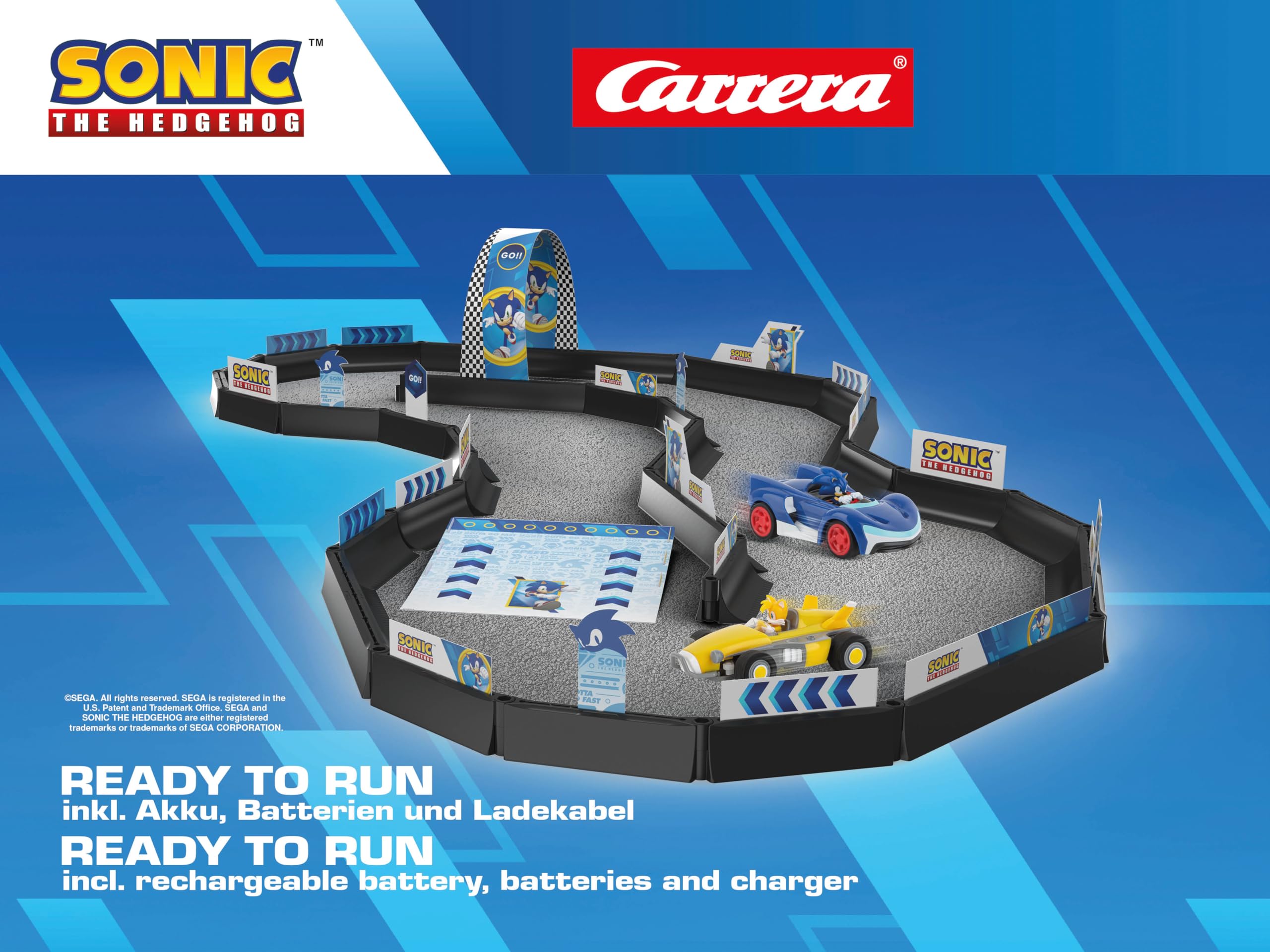 Carrera 370430021 Team Sonic Racing Mini RC zestaw toru