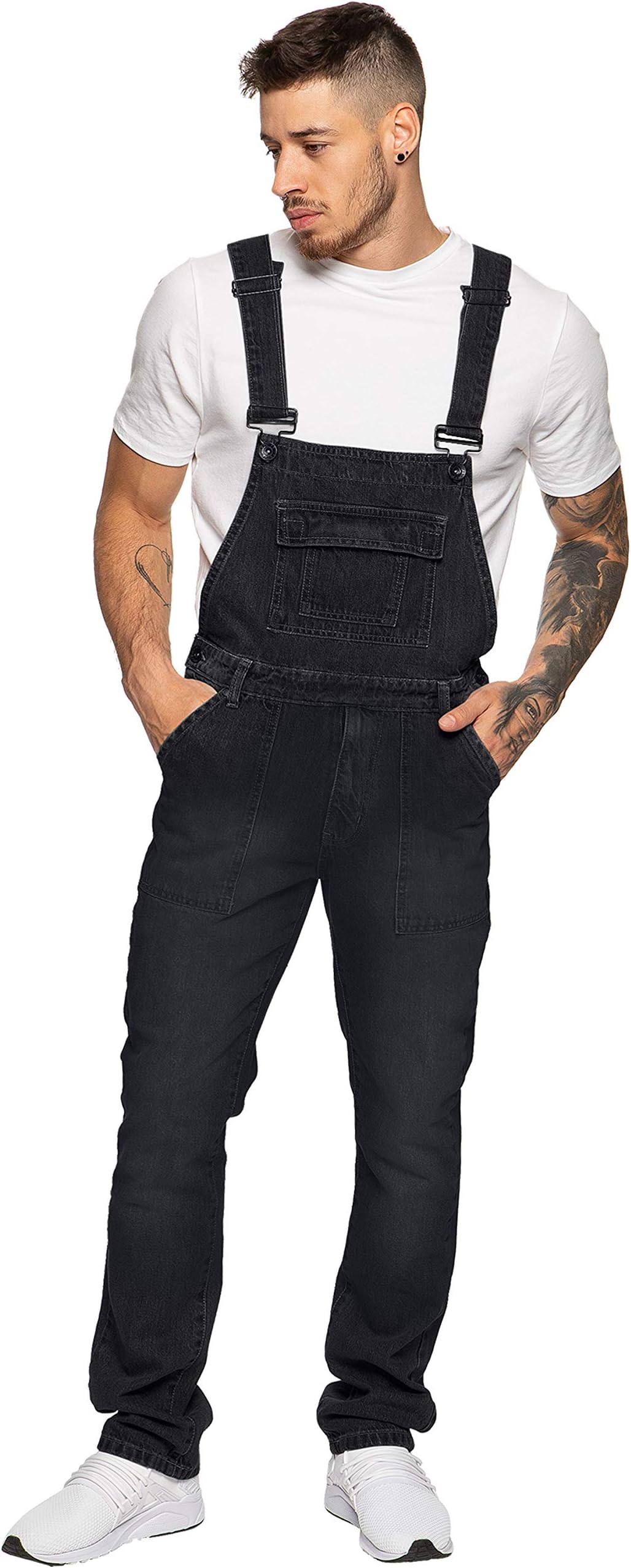 Enzo Men's EZD390 VEN Denim Dungarees Overalls (pack of 1)