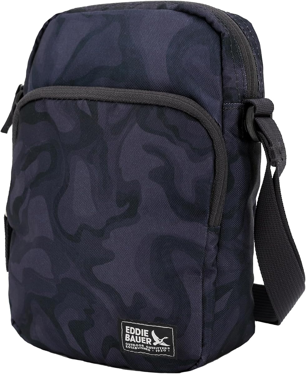 Eddie Bauer Bolso bandolera Jasper | Transporte diario | Ligero | Viajes | Ajustable | 3L