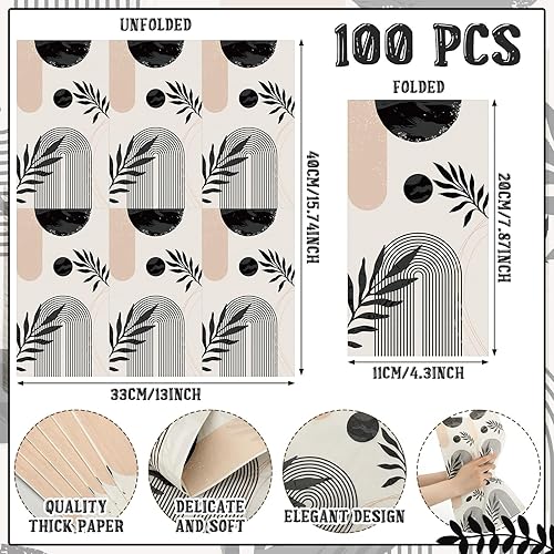 Miniatura 3 de Tinlade 100 toallas de mano desechables para baño, toallas de invitados, toallas de mano desechables para baño, toallas de invitados, servilletas de