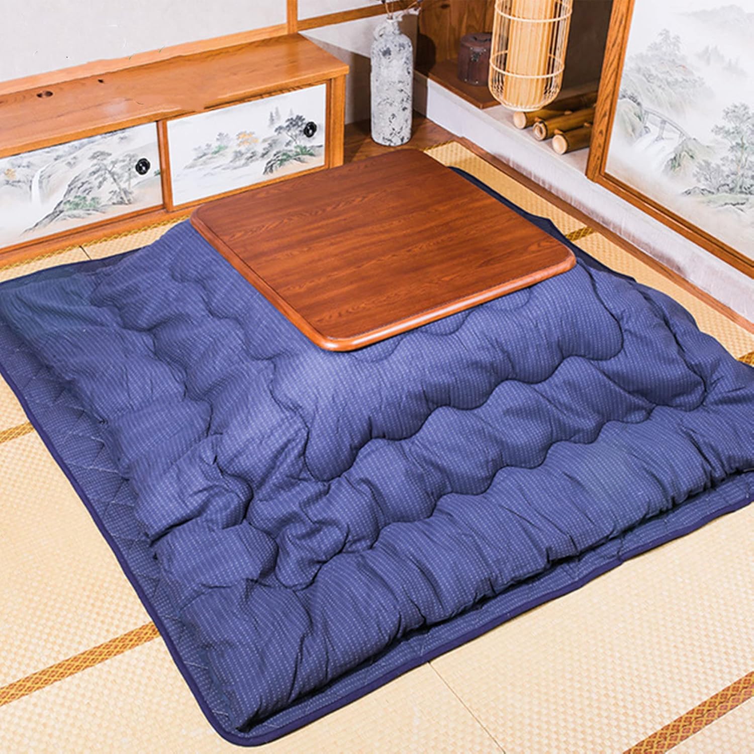 Amazon.de WBJLG Großer japanischer KotatsuTisch mit Heizung und Decke