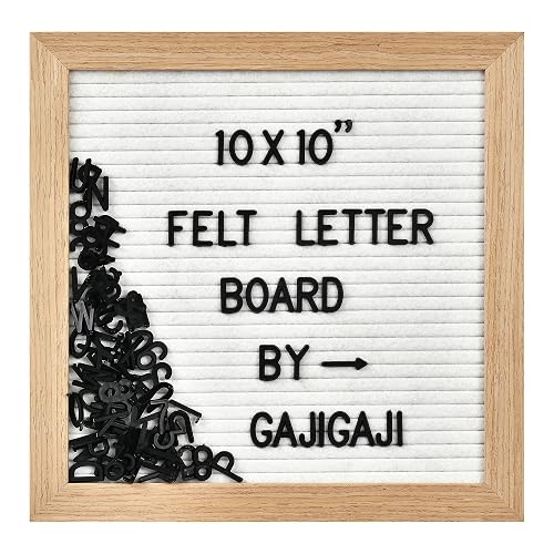 Felt Letter Board with 294 Letters, Numbers, Symbols - 10x10