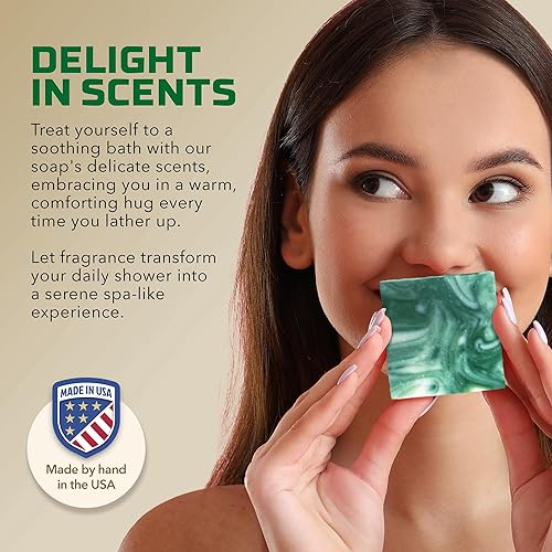 Miniatura 5 de Jabón en barra natural para hombres, jabón vegano procesado en frío con glicerina para el cuidado de la piel, regalos de Acción de Gracias o