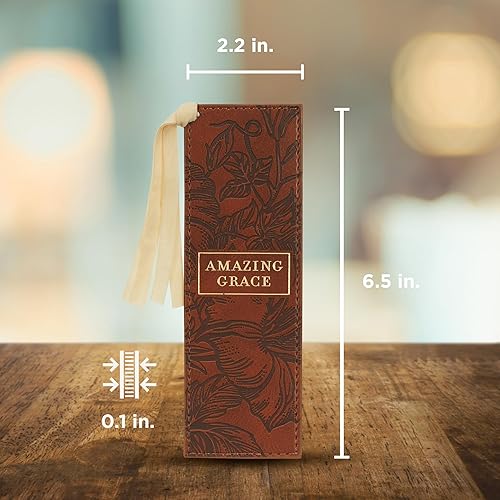 Miniatura 213 de Christian Art Gifts - Separador de piel sintética con cinta de satén y verso bíblico inspirador para mujeres y hombres, Marrón - Proverbios 31 Mujer