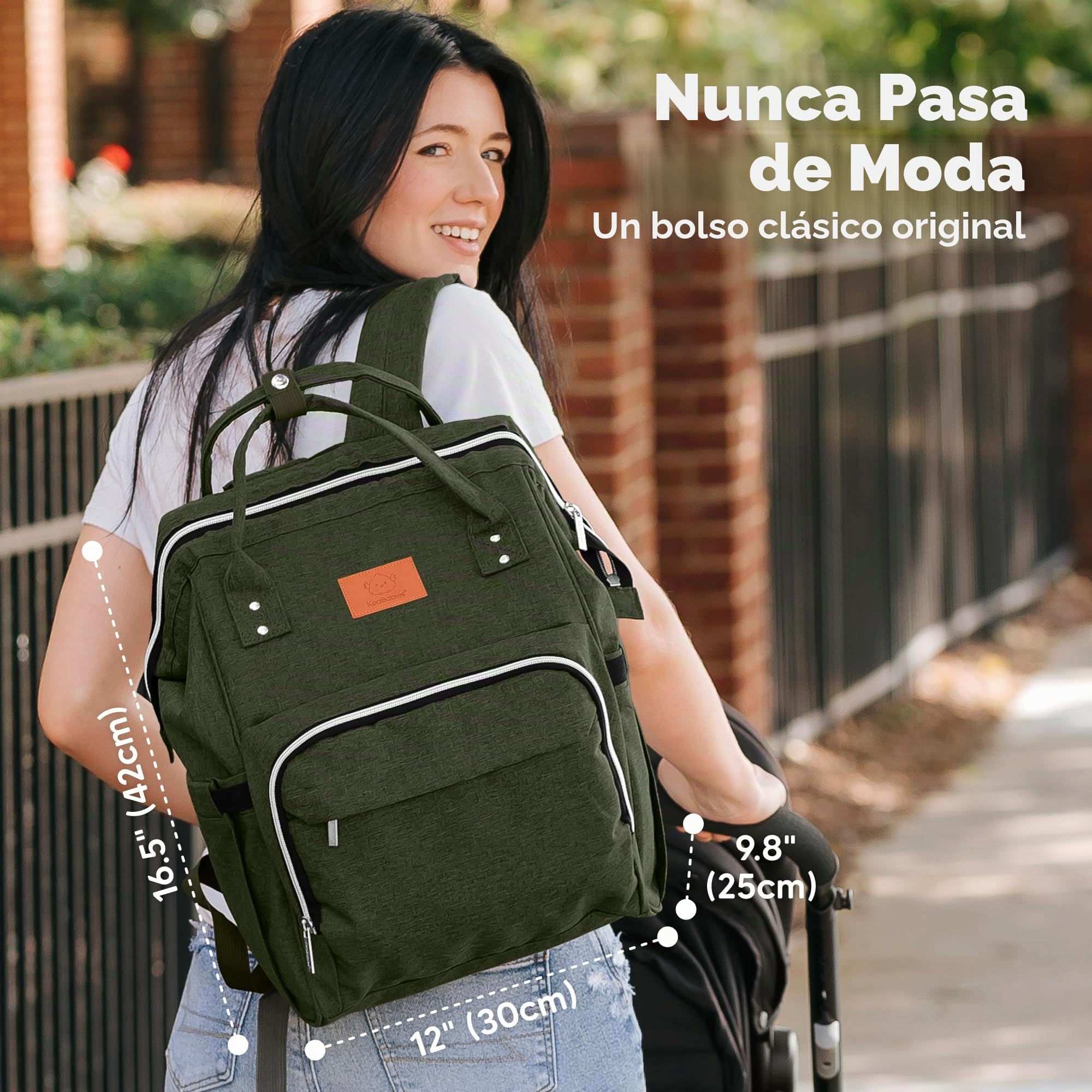 KeaBabies Mochila para pañales - bolsa de viaje para bebés impermeable y multifunción para mamá,papá, hombres y mujeres - Bolsas de maternidad grandes para pañales - Duradera y elegante