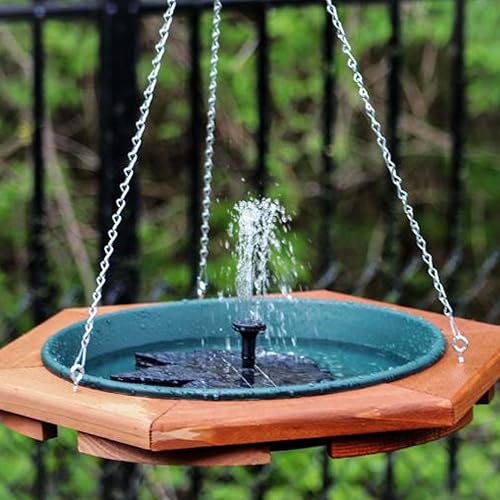 Miniatura 2 de Bomba accionada solar de la fuente para el baño del pájaro, burbujeador flotante en forma de hoja del baño del pájaro