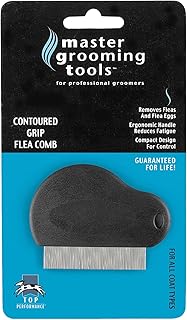 Contoured Grip Flea Combs — Ergonomic Combs for Removing