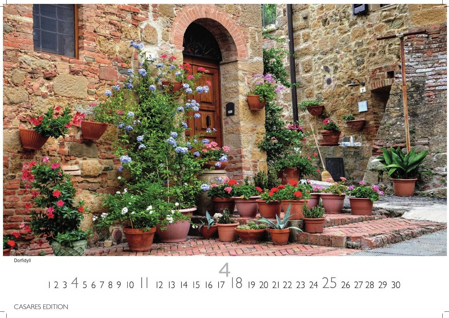 Toskana Kalender 2027 – Wandkalender | Fotokalender Italien 24x35 cm - mit malerischen Fotos der Toskana- Italien