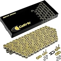 Vista 1 de Caltric Cadena de transmisión de junta tórica compatible con Ducati 800 Monster 800 S2R S2-R 2004-2007 dorado