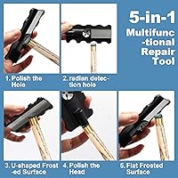 Vista 5 de Kit de reparación de tacos de billar de 36 piezas, 12 puntas de taco de billar, 2 abrazaderas de punta de taco de billar, 5 casquillos, 12 cubos