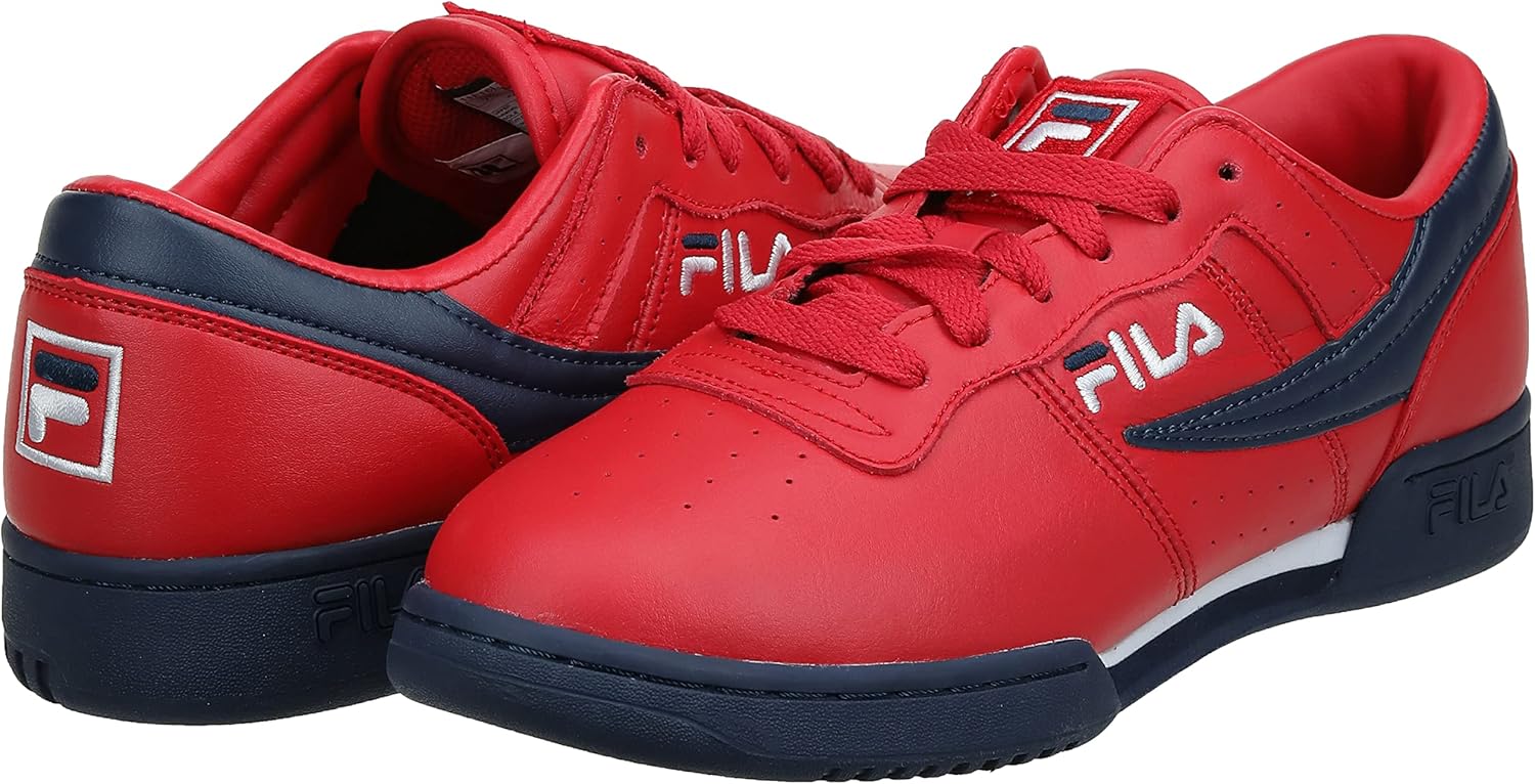 Fila Men's Original Fitness Lea Classic Sneaker 11 Red/Navy/White
