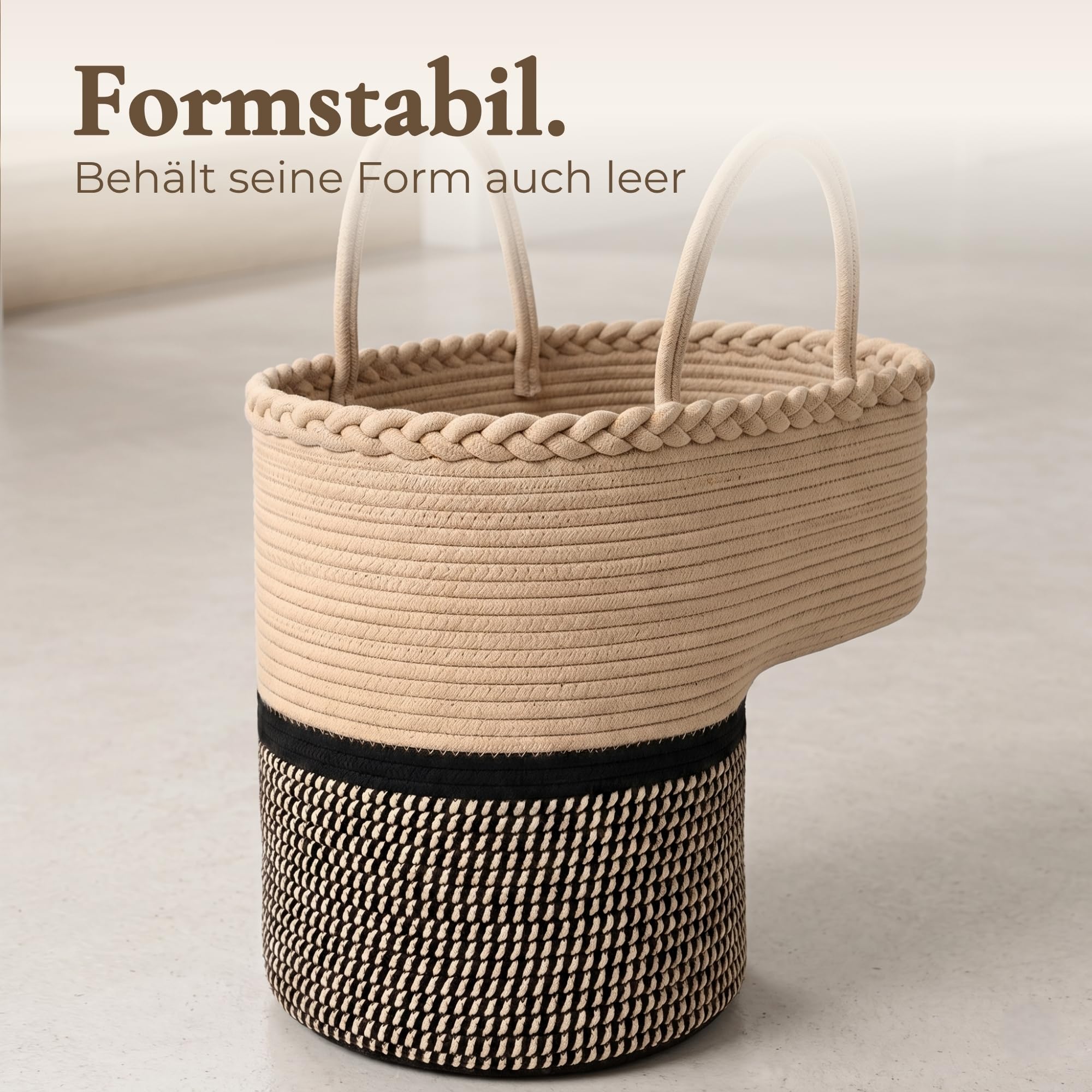 Treppenkorb Stufenkorb | Treppentasche aus 100% Baumwolle | stair basket
