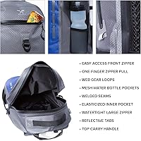 Vista 6 de Submersipack Mochila Impermeable - Bolsa Seca Duradera de Nylon Revestida de TPU Flotante, Inflable y Sumergible con Cierre Hermético para Kayak
