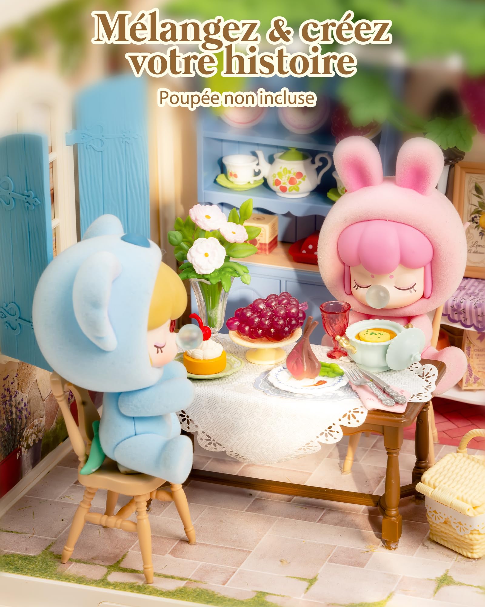 Rolife Super Creator Midsummer Dream Yard, Kits de Maison Miniature DIY, Maison de Poupée pour Figurines d'action, Kits de Modèle pour Adultes à Construire, Cadeau Créatif d'anniversaire & de Noël