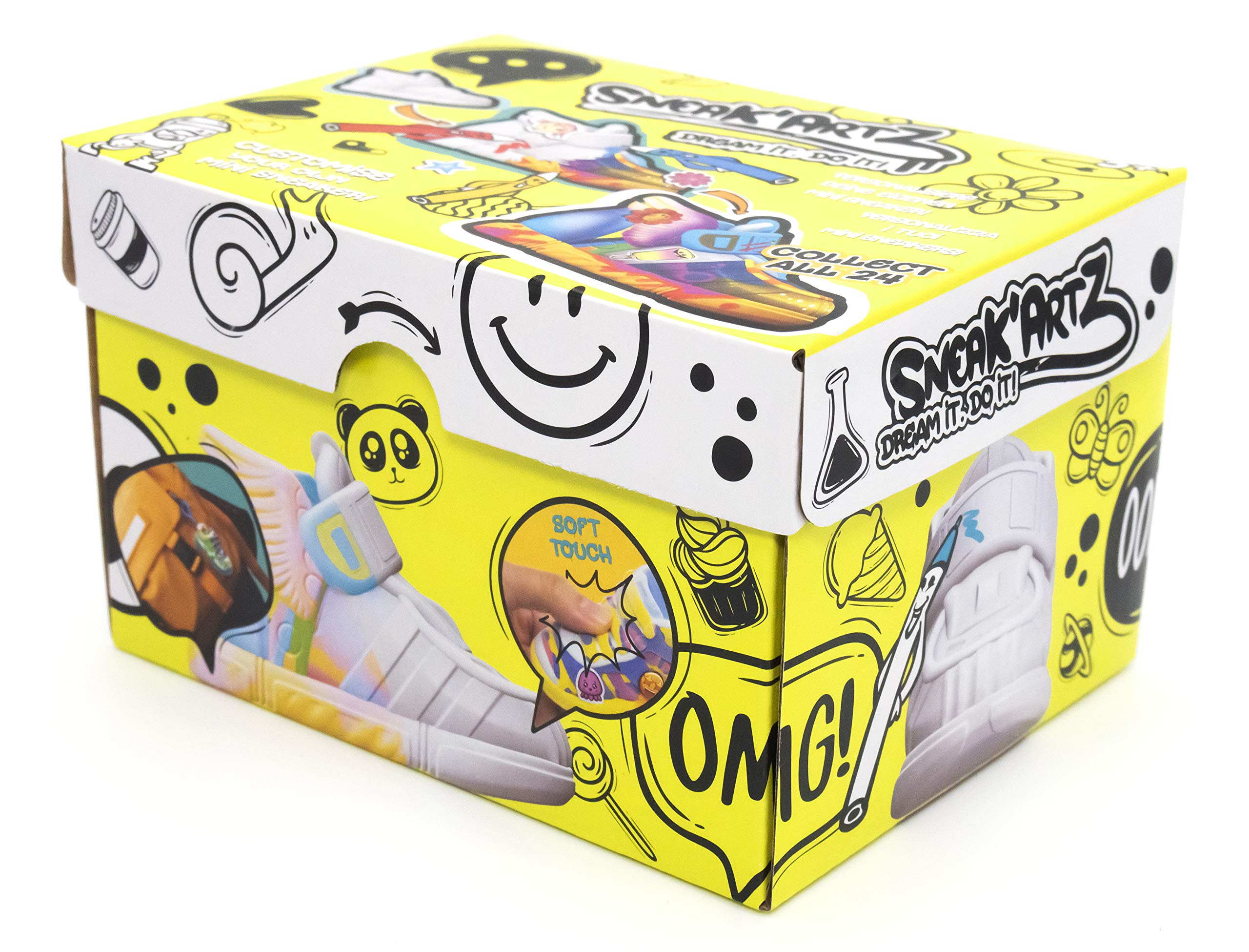 Set Sneak'Artz Splash Toys - Kit Personnalisation Baskets Avec Spray Couleur Et Autocollants - 39000