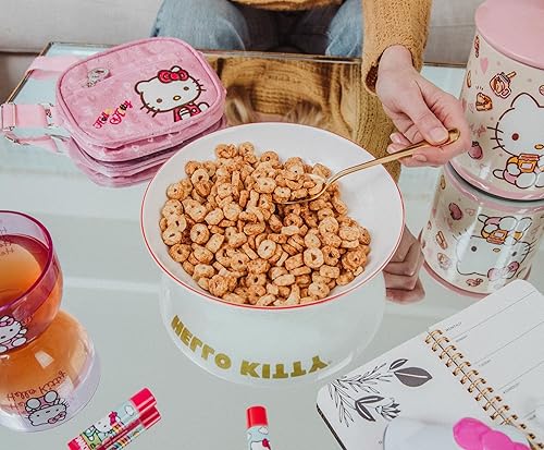Miniatura 5 de Sanrio Hello Kitty Rainbow - Cuenco grande de cerámica de 9 pulgadas para servir pasta, ensalada, cereales