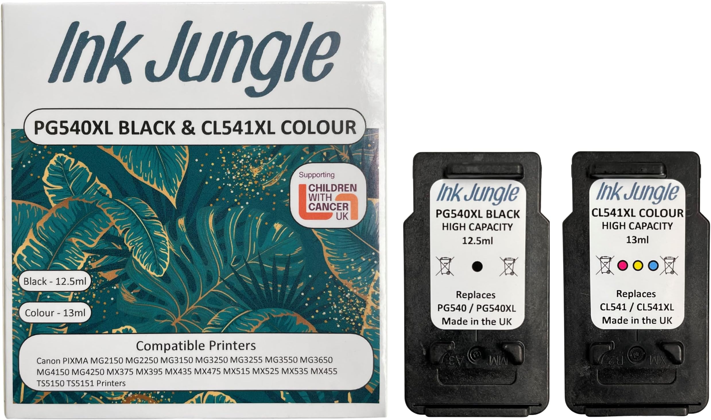 Canon PG-540 + CL-541 Multipack Ink Cartridges Black/Colour (Cyan