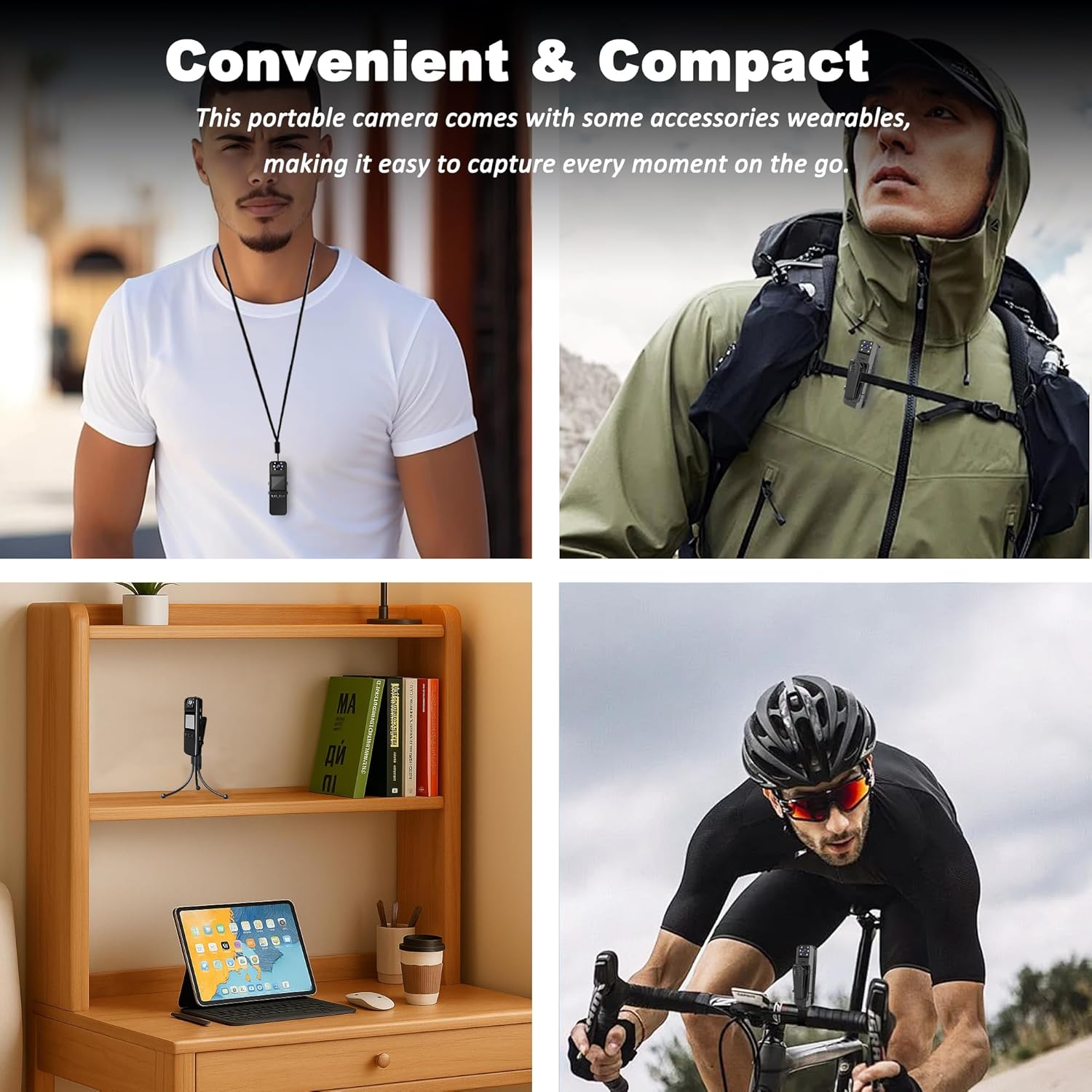 Body Camera with Audio and Video Recording, HD 1080P Body Cam with 180° Rotating Lens, 6HR Battery, IR Cut Auto Night Vision, 128GB Body Worn Camcorder, for Personal Civilians, Police Law Enforcement - Image 5