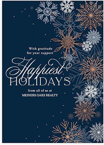 Miniatura 6 de Let's Make Memories Starlight Starbright - Tarjeta de vacaciones de negocios personalizada de 5 x 7 pulgadas, calidad premium (tarjetas de Navidad