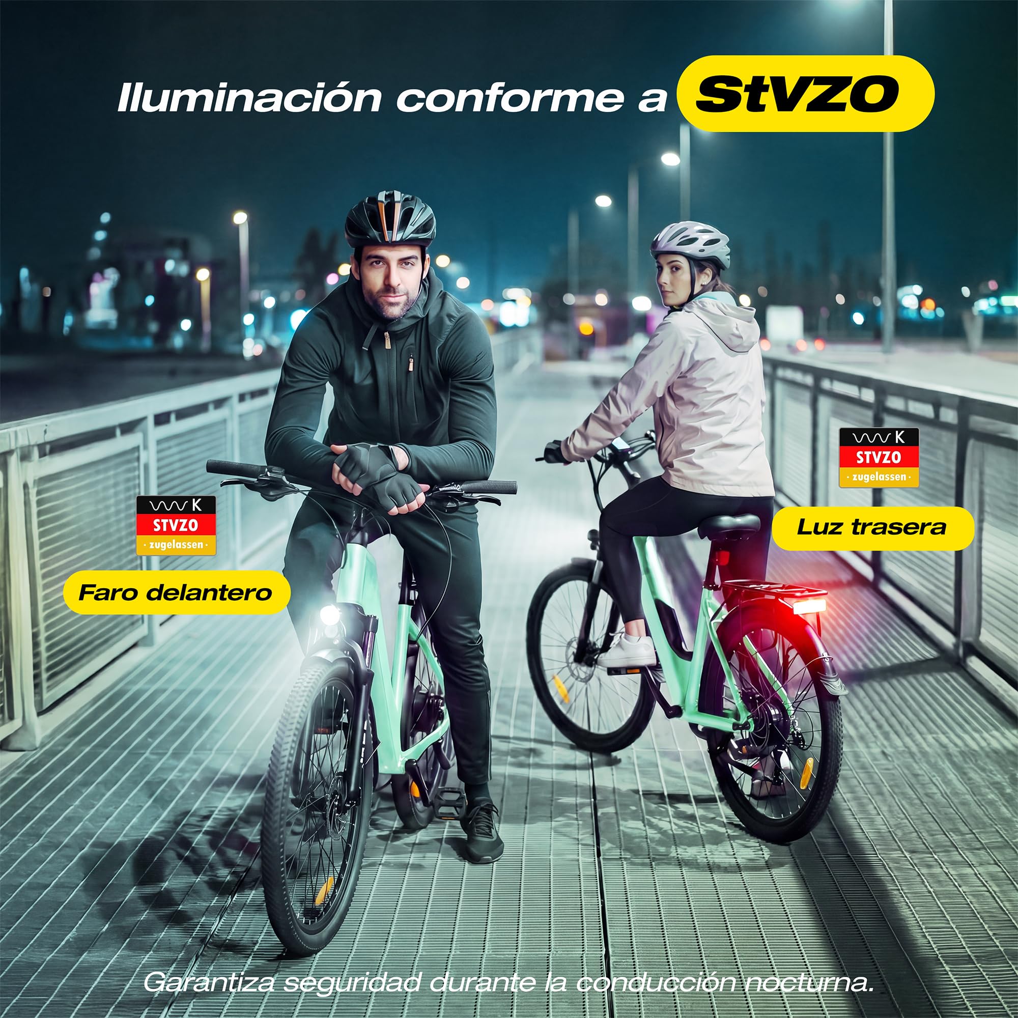 ESKUTE C202 - Bicicleta eléctrica de 48 V y 17,5 Ah, para adultos de 26 pulgadas, batería extraíble, bicicleta eléctrica de ciudad para viajeros, cambio de 7 velocidades, 25 km/h, autonomía hasta 110