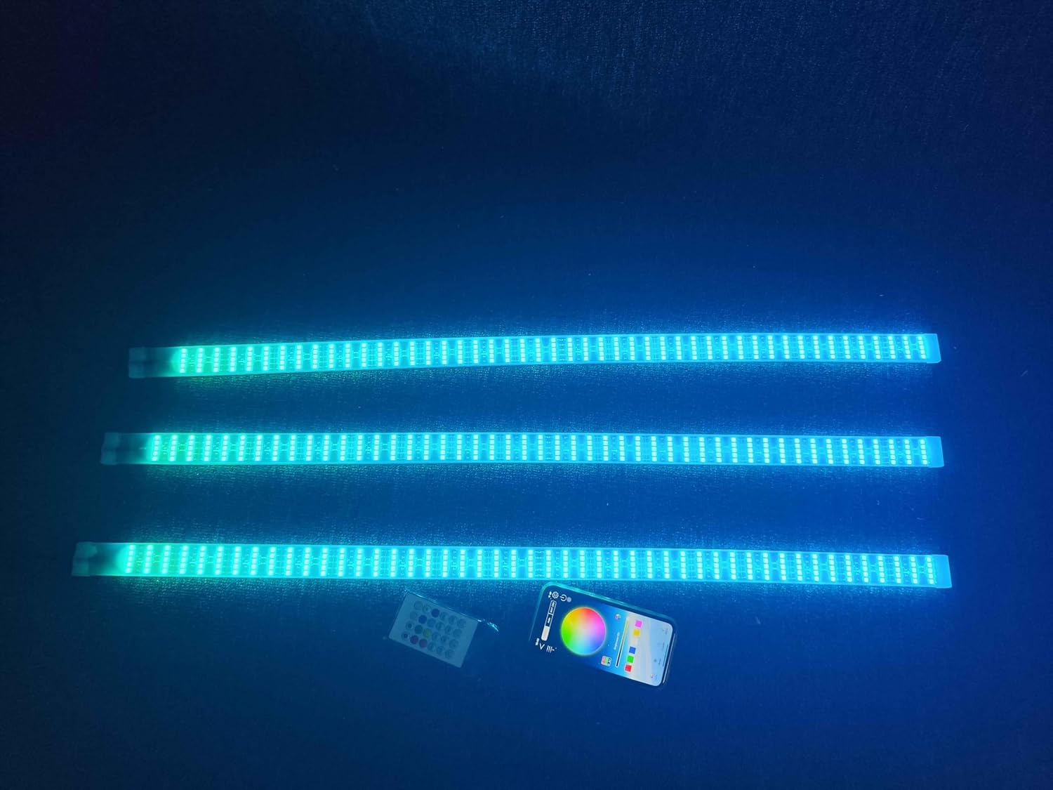 Lighting - 3PCS 3FT 36" 90CM RGB Dream Color Chasing Dynamic Light Strips for Making Golf Cart Wheel Lights Ryker Spyder Polaris Slingshot Motorcycle Car Truck Bluetooth Remote Control