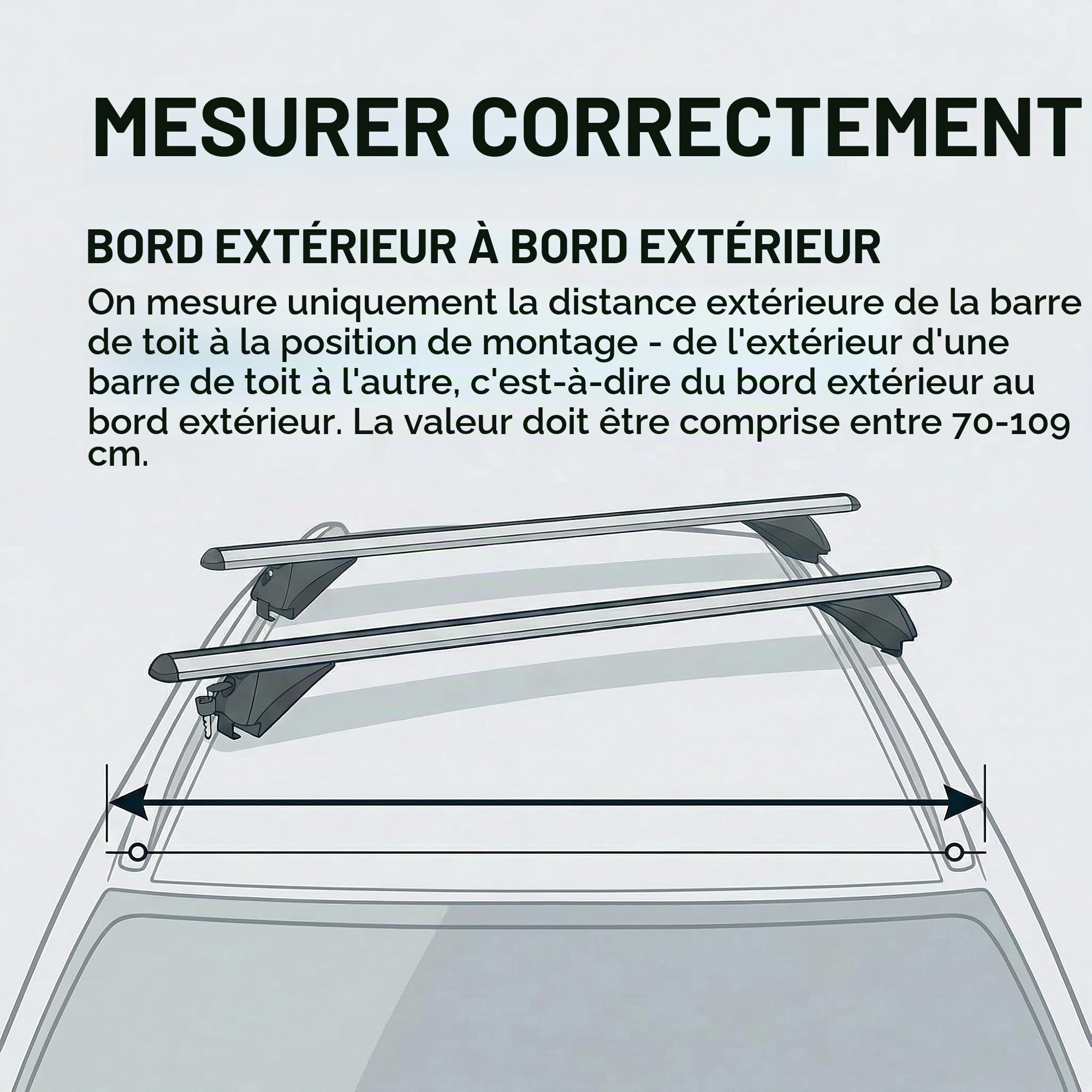 VDP L120 Aluminium Porte-Bagages de Toit pour Un Maximum de 90