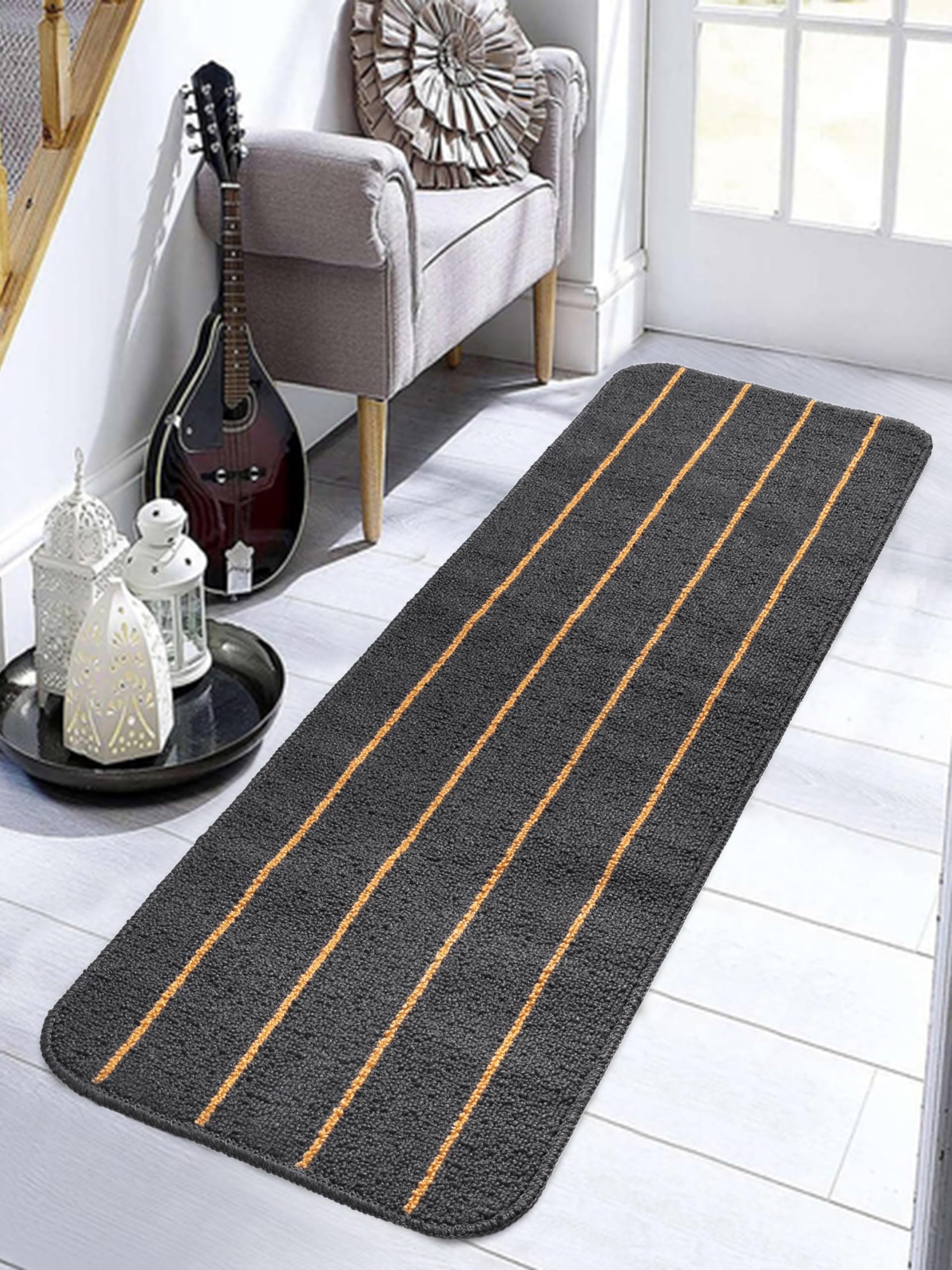 Saral Home PP Runner (Grey, 43x120 cm)