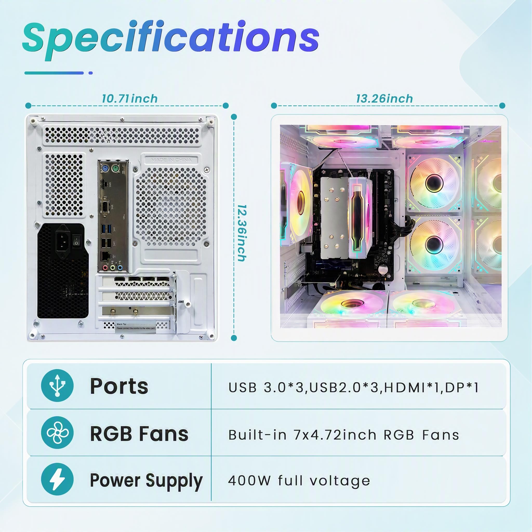 Amazon.com: LXZ Gaming PC Desktop Computer, AMD Ryzen 5 5600GT