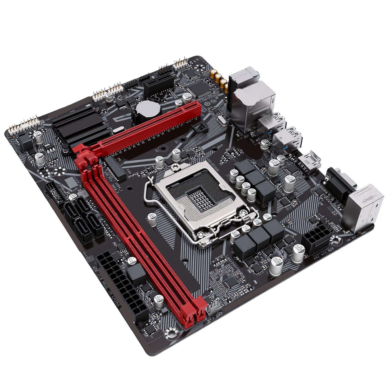 Płyta Główna Gamingowa B460M W Formacie Micro ATX, LGA1200, DDR4