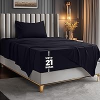 Vista 14 de Utopia Bedding - Juego de sábanas de bolsillo profundo para cama individual – Se adapta a colchones de hasta 21 pulgadas – Refrescantes, suaves