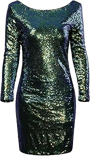 Long Sleeve Sequin Dresses