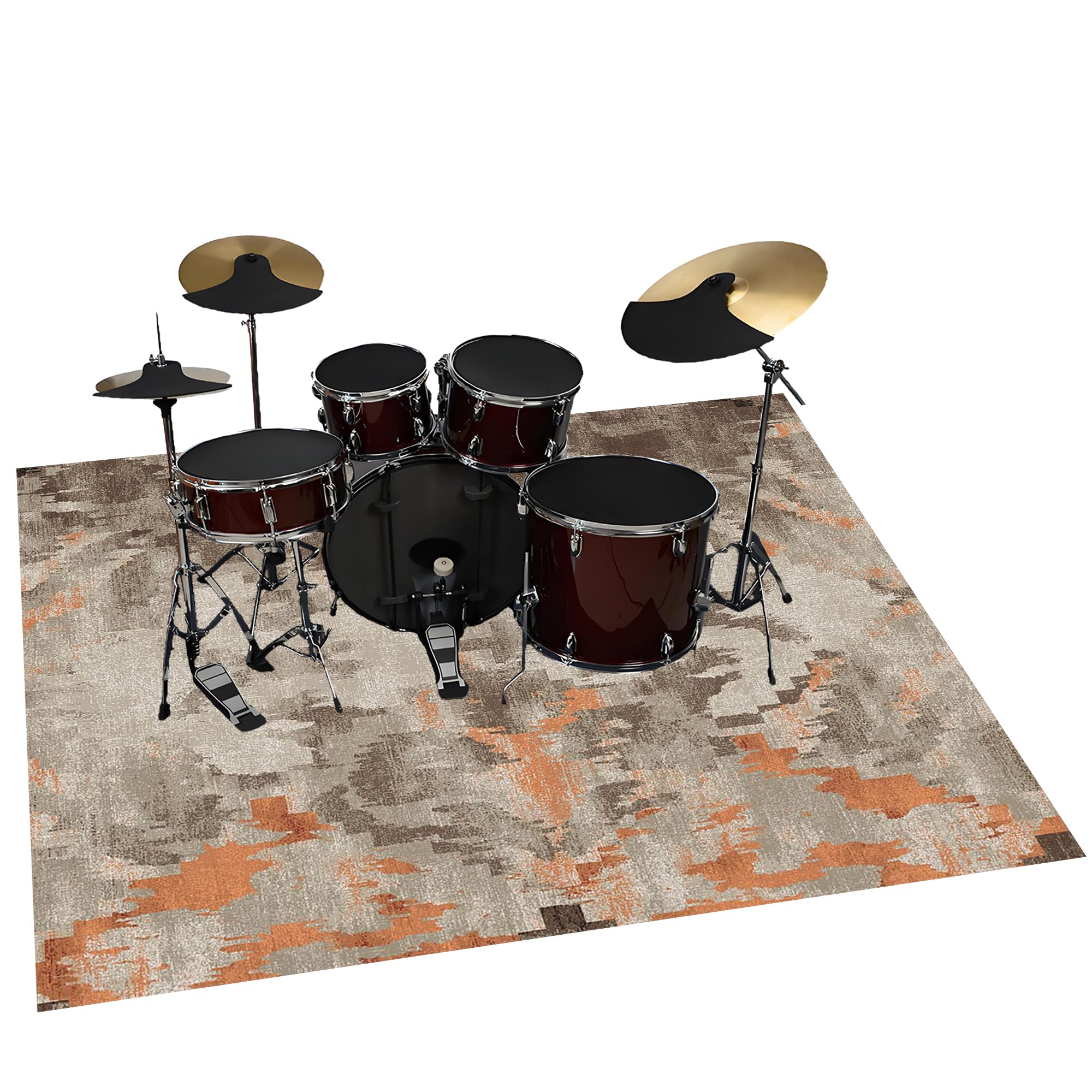 Tappeto a Tamburo Elettroniche Tappetino per Batteria 300 x 200 cm | Antiscivolo, Tappeto per Percussioni, Tappeti per Batterie Elettroniche Rullante Acustica Snare Drum Grancassa Strumenti