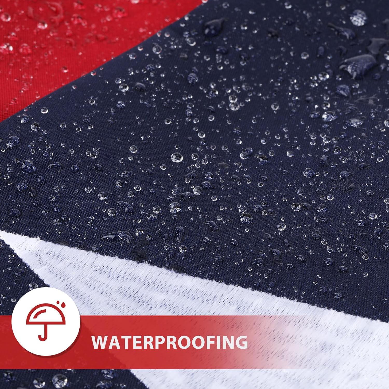 Texas Flag 3x5 Ft Ultra Durable Tear-Resistant Series,TX Flags, Made From Heavy Duty Water Resistant Polyester Canvas Embroidered Stars, Sewn Stripes, Brass Grommets, Texas State Flags Perfect