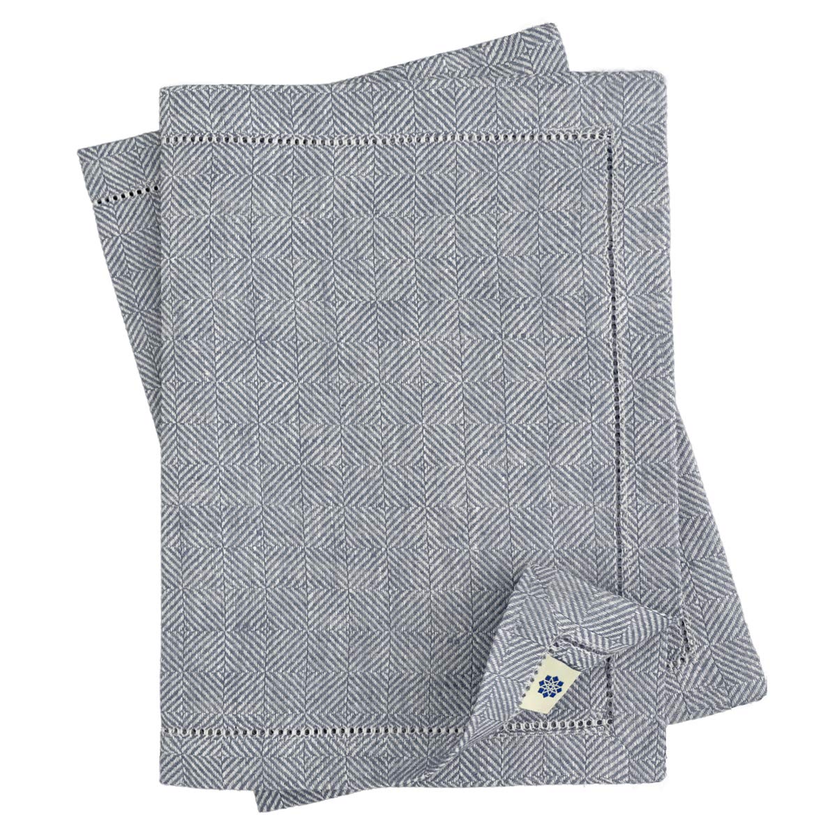 Linen & Cotton Set de 2 Manteles Individuales de Tela Tapetes de Mesa Scandi – 100% Lino, Gris (44 x 30 cm) Lavables Rectangulares Salvamanteles Tejido para Casa Cocina Mesa de Comedor Plato de Cena