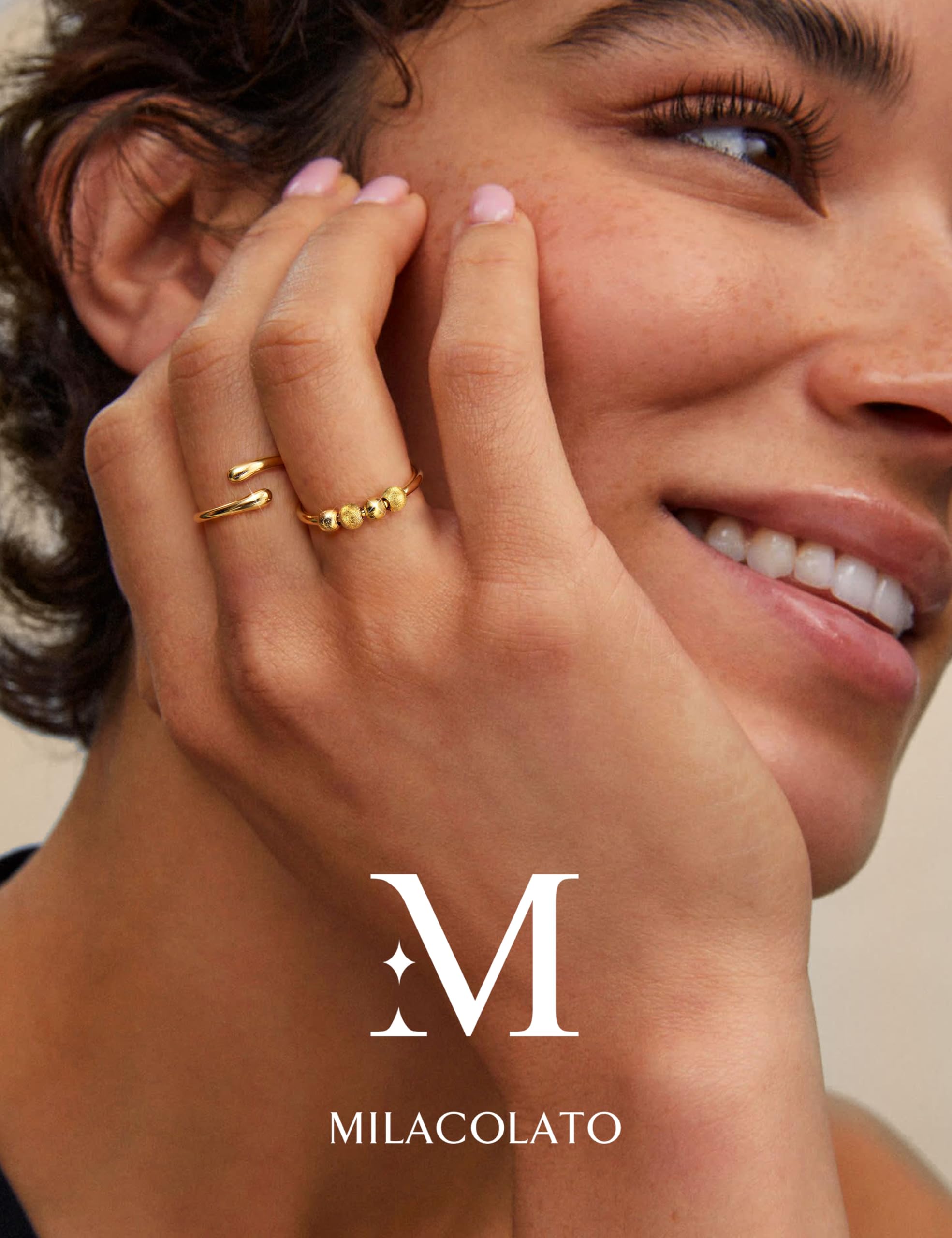 Feng Shui， Anillo antiestrés para Mujer de Plata de Ley 925, Anillo Ajustable para ansiedad con Cuentas, Anillos giratorios para ansiedad, niñas, Oro, Plata, Anillos para aliviar el estrés, Regalos