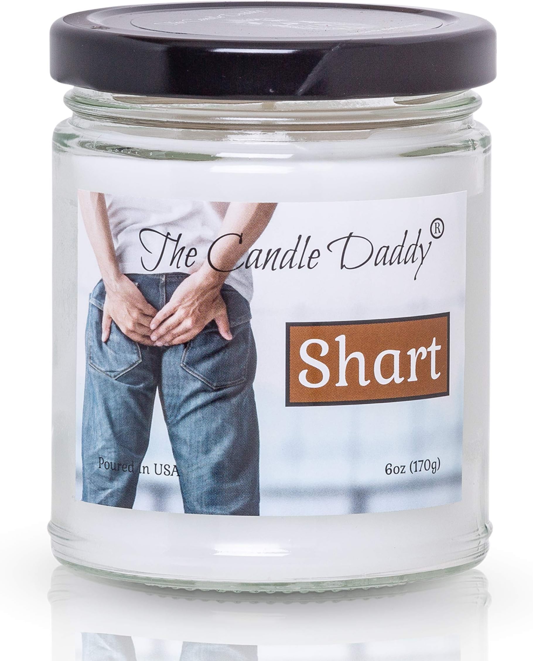 The Candle Daddy Shart - Terrible Near Turd Scented Melt- Maximum Scent - Funny 6 oz Jar - 40 Hour Burn time Hilarious Prank Gag Gift for Him Her Best Friend BFF Joke