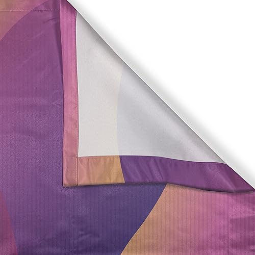 Miniatura 3 de Ambesonne Synthwave - Cortinas de cocina de ciencia ficción, Synthwave Futuristic Galaxy Landscape Vaporwave Concept Retro Cyber, juego de 2 paneles