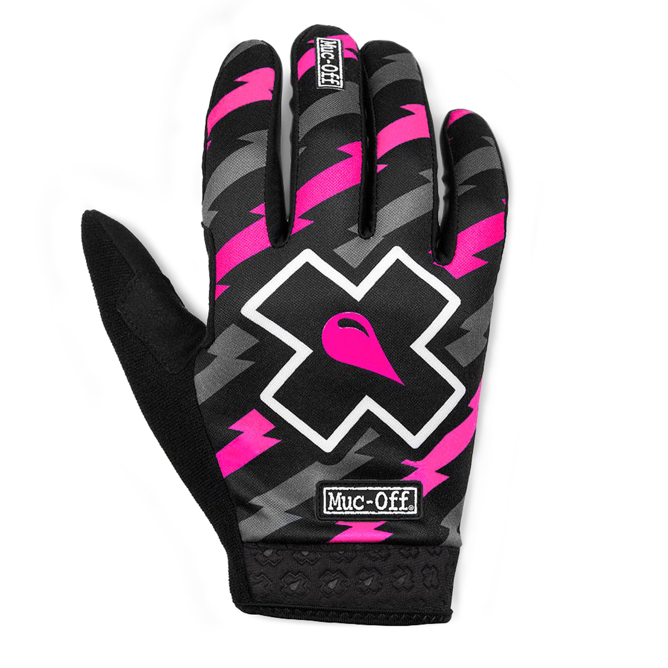 Muc-Off Unisex Bolt MTB, średnio premium, ręcznie robione rękawiczki wsuwane do jazdy na rowerze, oddychające, kompatybilne z ekranem dotykowym