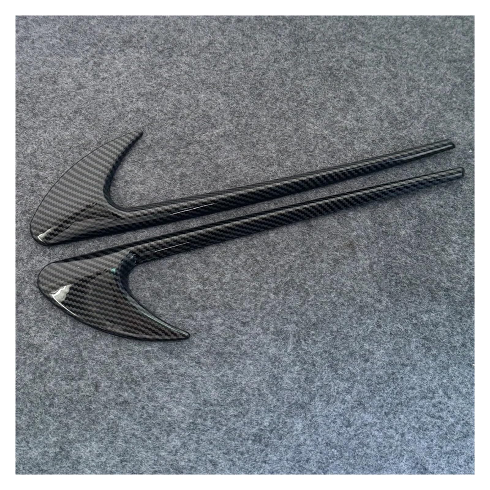 Yakisa Carbon Fiber Interior Trim For Benz For Amg V8 C200 C300 E300 E400 W213 C-Class W205 For Amg 2Pcs Car Side Sticker Vent Fender Trim Auto Central Decoration