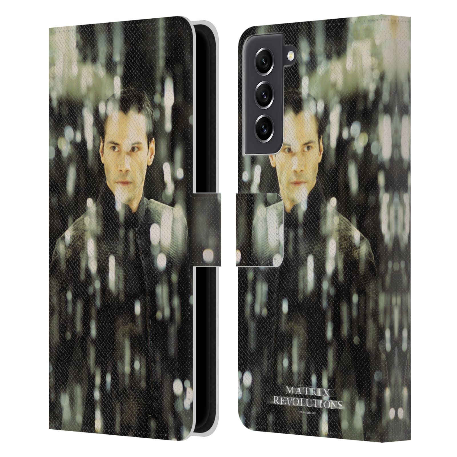 Coque cuir The Matrix Samsung Galaxy S21 FE 5G clapet magnétique - 7