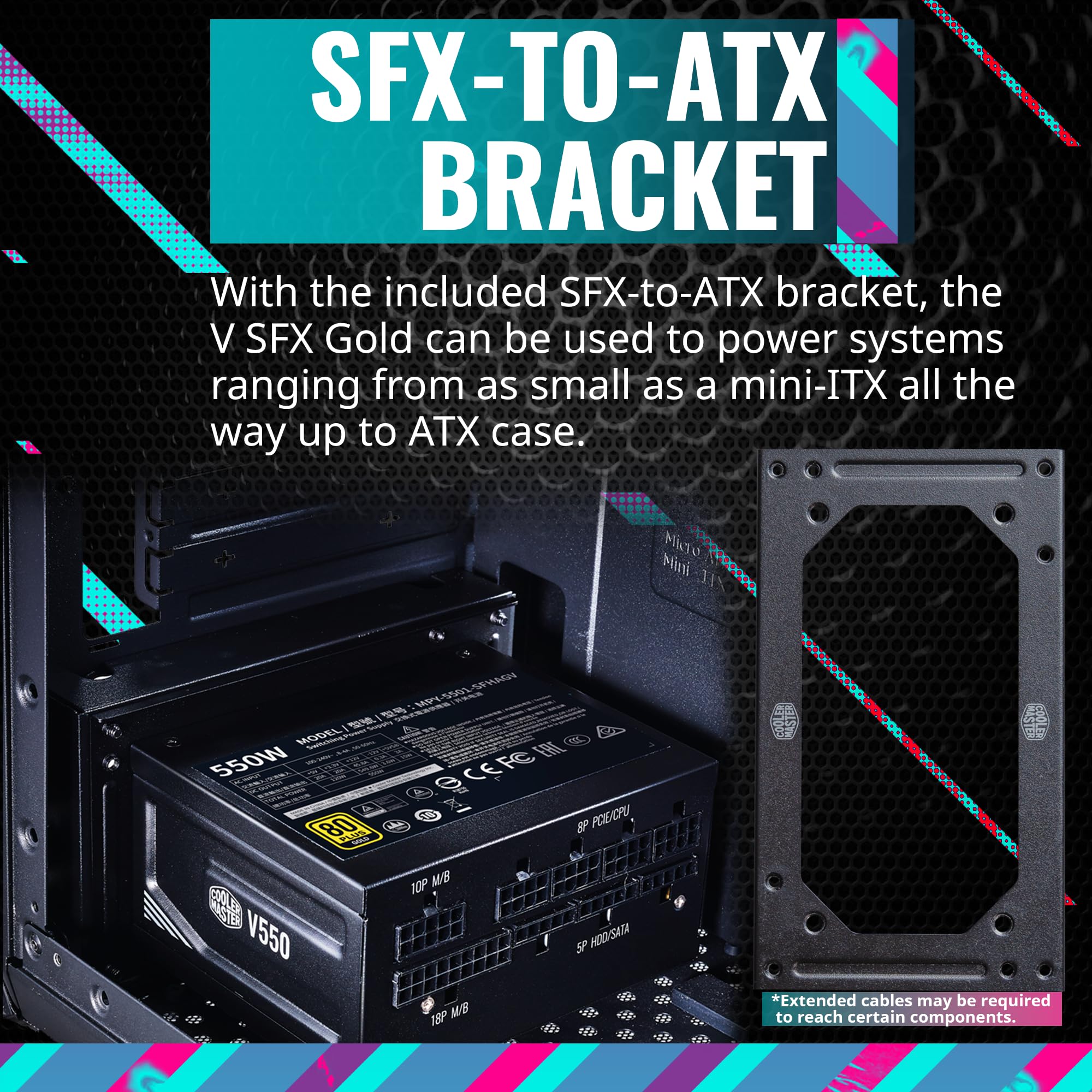 Amazon | Cooler Master V550 SFX ゴールドフルモジュール 550W 80+ Amazon | Cooler Master V550 SFX ゴールドフルモジュール 550W 80+