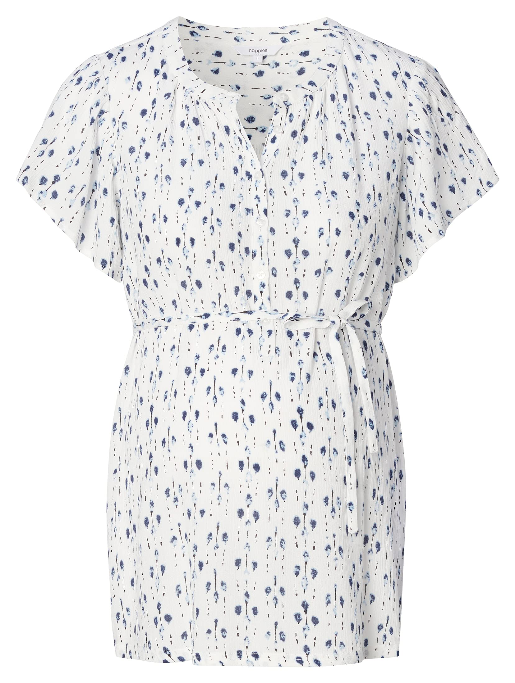 Noppies Damen Blouse Duzce Nursing Short Sleeve All Over Print Bluse